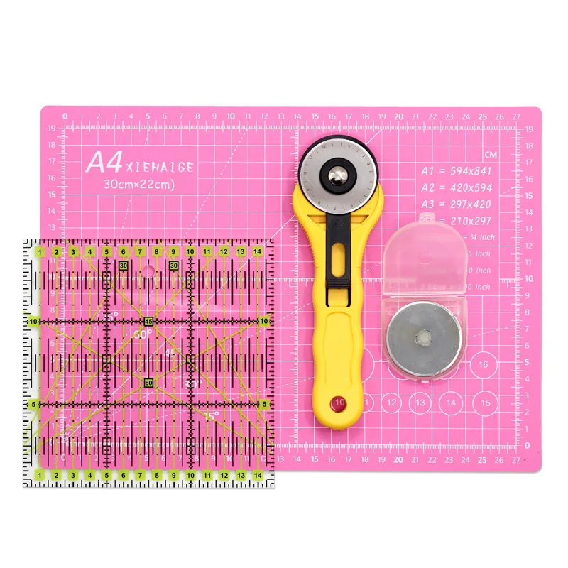 

A4-4Pcs/Set Clear Quilting Yardstick Rulers Patchwork Sewing Ruler Cutting Tool Set Craft DIY