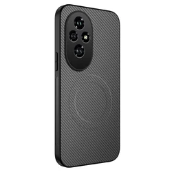 Kevra Texture Carbon Fibre Slim Drop - Proof Case with MagSafe Charging Cover - HONOR 400 Pro (GRAY)