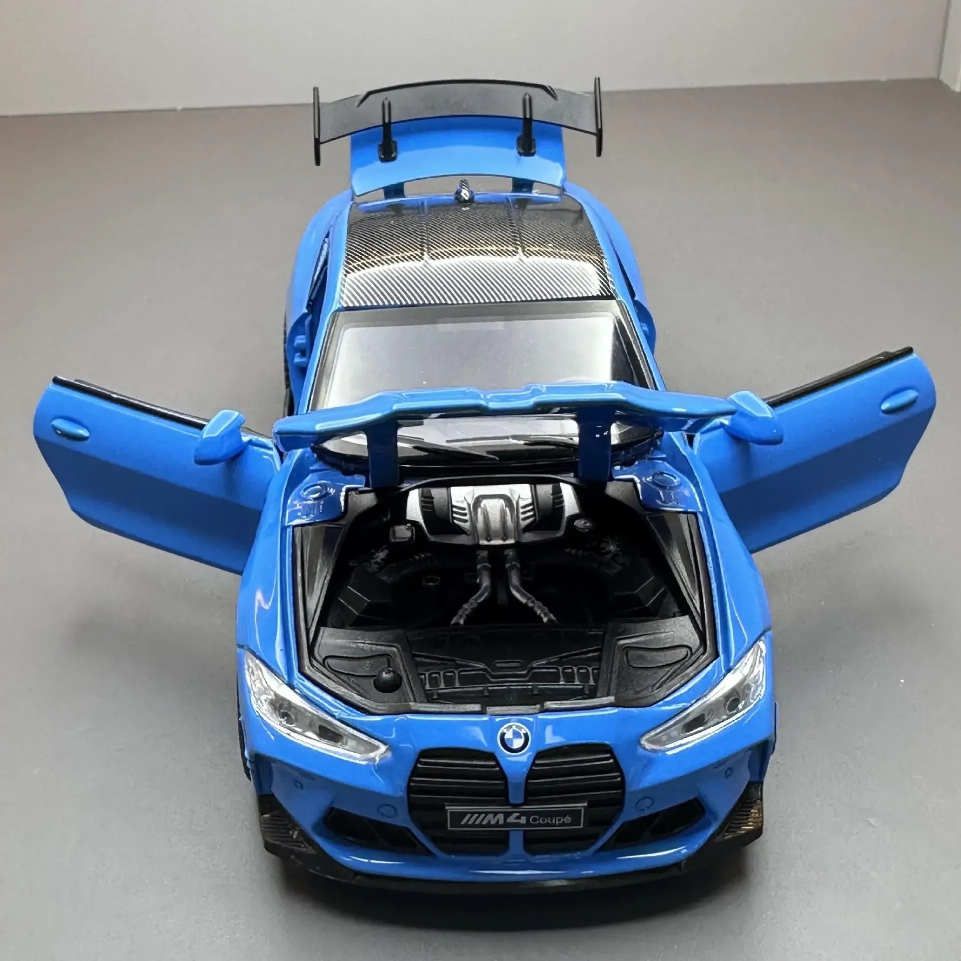 1:32 BMW M4 Coupe Alloy Sports Car Model Diecasts & Toy Vehicles Metal Toy Car Model Sound Light Simulation Collection Gift 3