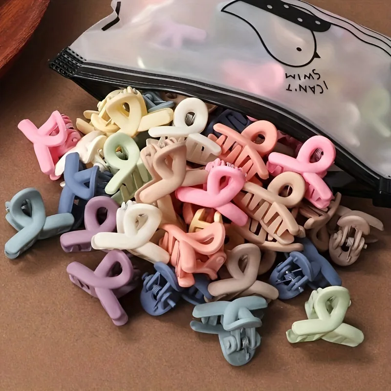 20 Pcs bag Solid Color Matte Hollow Hair