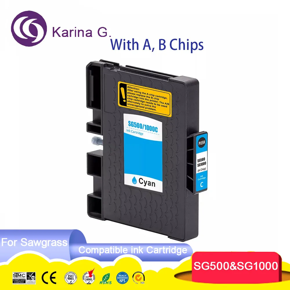 SG500 SG1000 SG 500 SG 1000 Premium Color Compatible Sublimation Inkjet Ink Cart