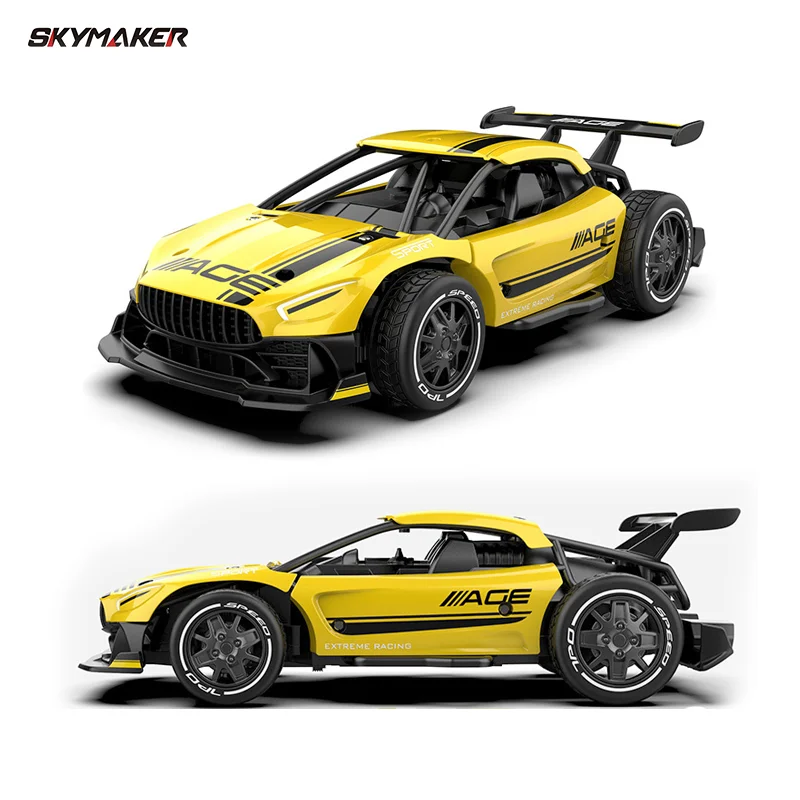 RC Metal Car Toys 1/24 2.4G High Speed Remote Control Mini Scale Model Vehicle Electric Metal RC Car Toys for Boys Children Gift 3
