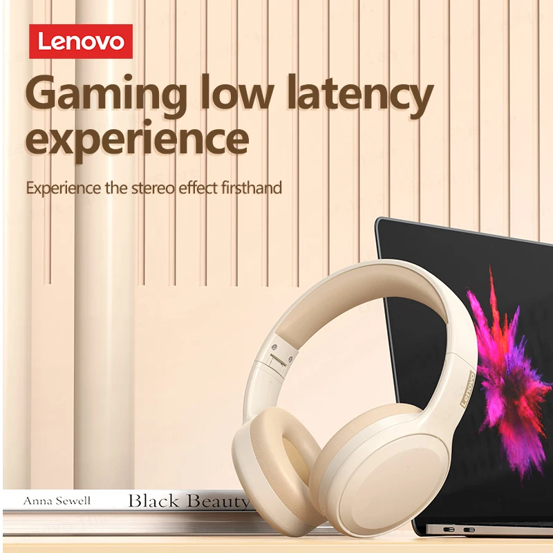 Original Lenovo Th30 Wireless Bluetooth 5 1 Headphones Hifi Stereo Music Headset Game Fone Earphones With Mic 2023 New Earbuds, Alina Gadgets