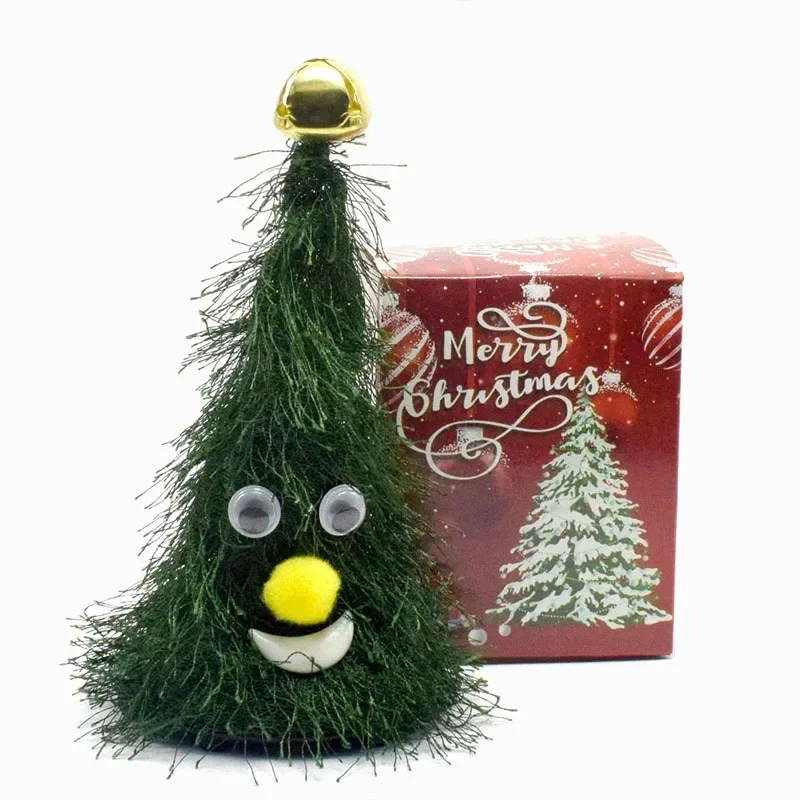 Electric Christmas Santa Claus Single Handed Inverted Rotation Music Cute Climbing Bead Santa Claus Christmas Hat Ornament Toys