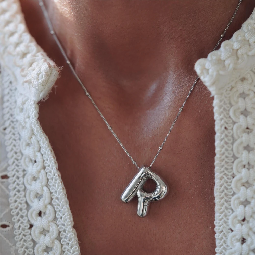 Collana in Argento con Lettera Iniziale D Mabina Gioielli 553500D
