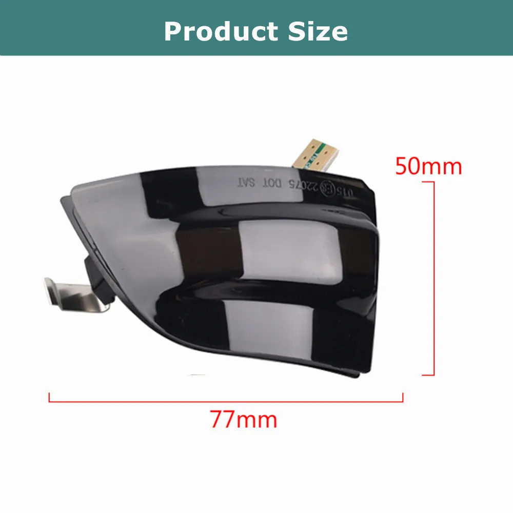 LED 동적 방향 지시등, 흐르는 물 점멸등, 포드 포커스 2 MK2 2004-2008 C-MAX