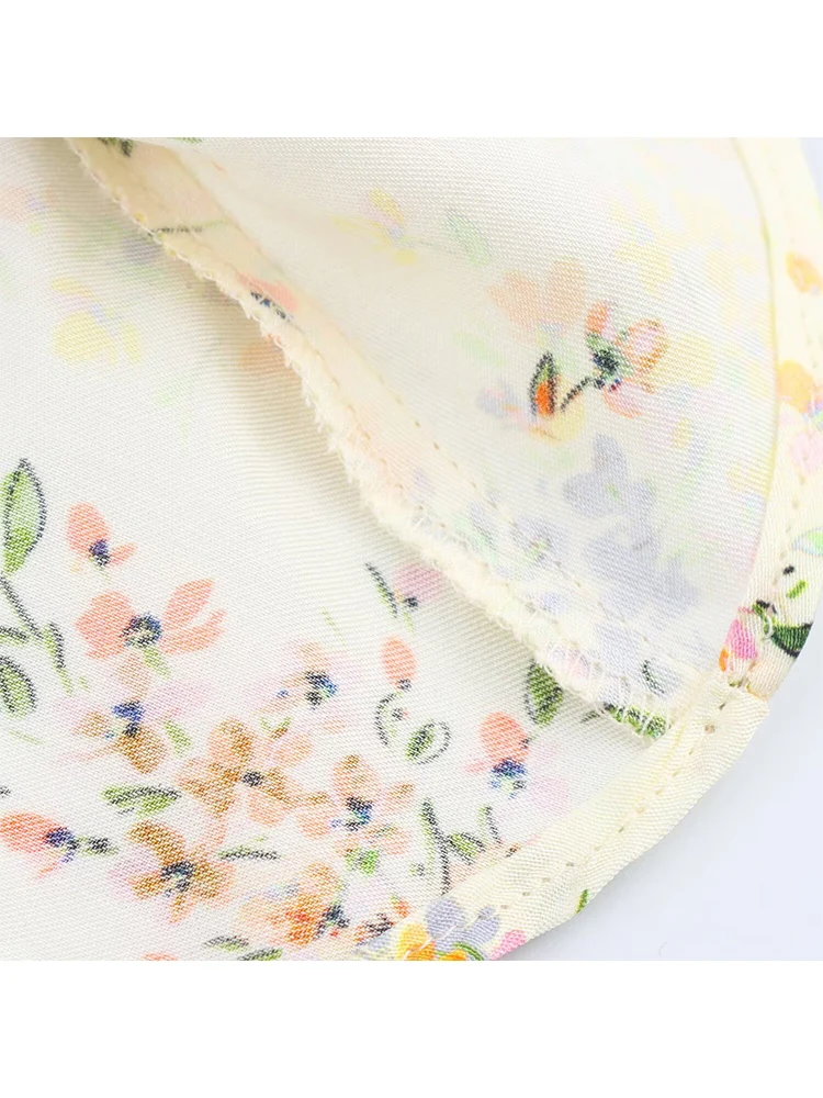 TFMLN Women's A-line Sexy Dress Temperament Elegant Floral Printed Party Holiday Sleeveless Long Dress 2025 Summer Women New