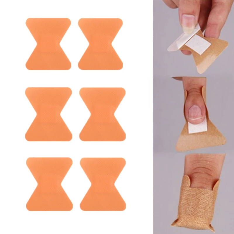 

50pcs/set PE Fingertip Dressing Band Aid for Medical First Aid Wound Plaster Breathable Adhesive Bandages Patch Strips 45*51mm