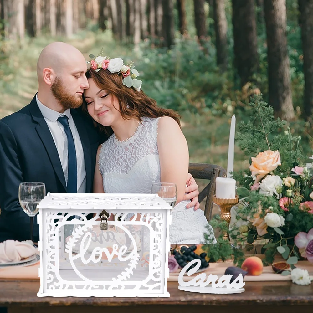 Wooden Gift Card Boxes Wedding Place Cards OurWarm Urn Wedding Card Box PVC Money Box