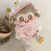 20cm baby clothes set, pink cute princess style cotton doll clothes 1