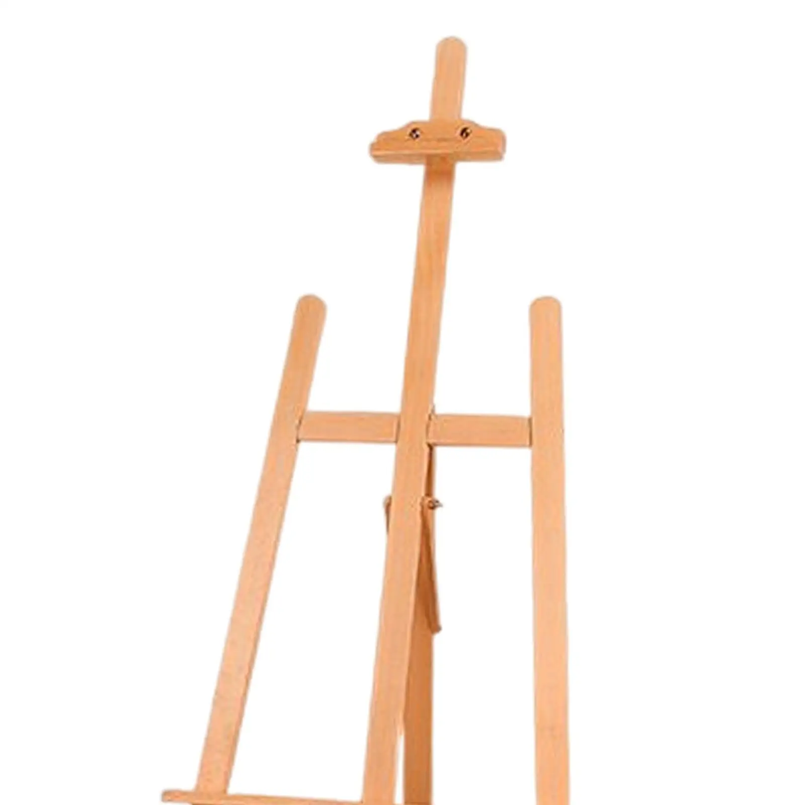 Floor Standing Wood Display Easel Studio Easel Adjustable Stand for Supplies Poster