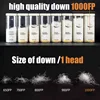 TOP Luxury 100% White Goose Down Filling Pillow Silk + Cotton Shell Soft Warm Silky Can Be Customized Size 2