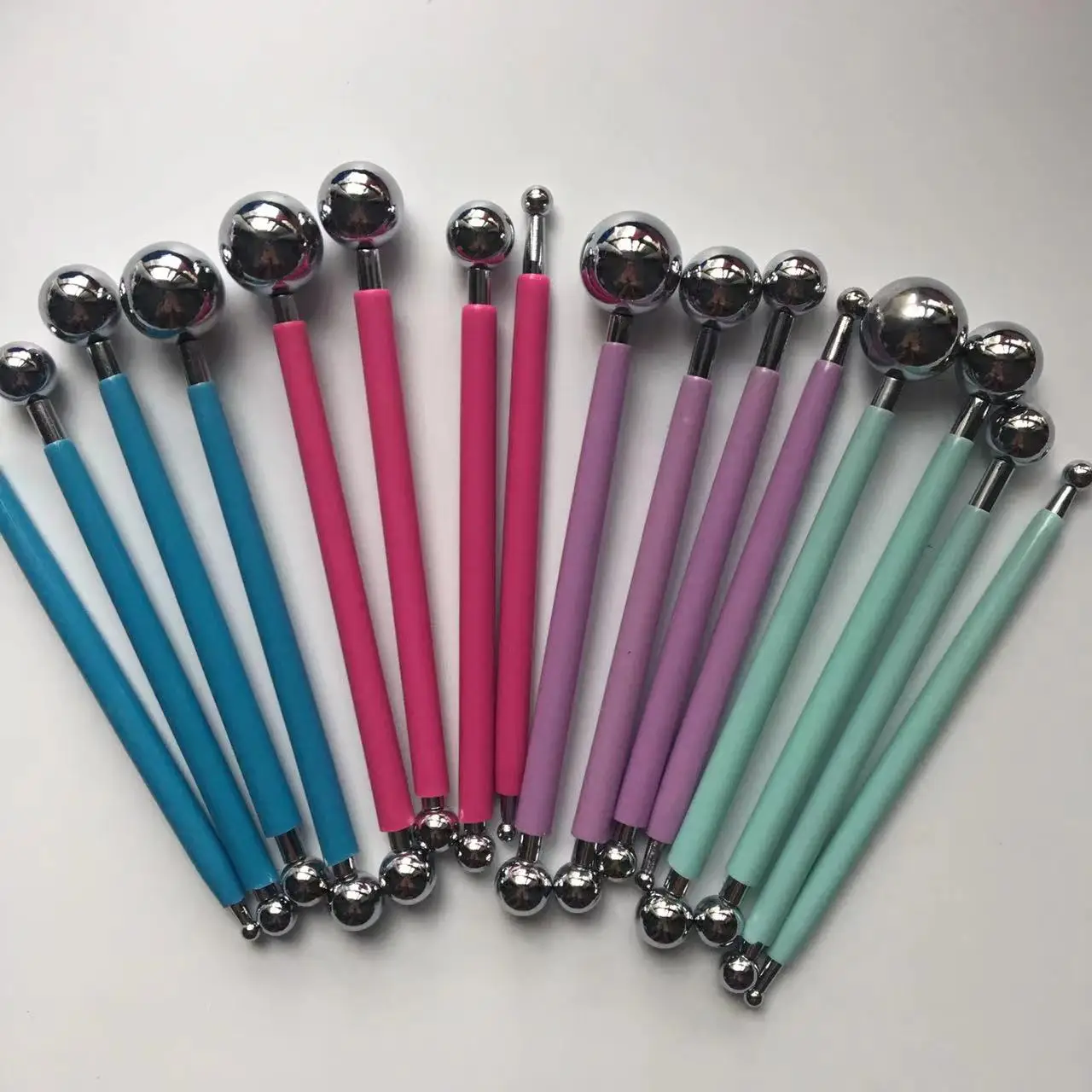 DIY Stainless Steel Polymer Clay Tools Tool Sculpture Tools Toys For Clay Carving Molding Ball Stylus Sticks