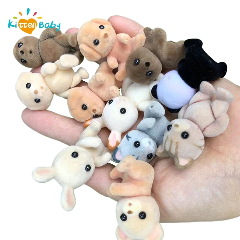 

Фигурка животного лесной семьи, кролик, медведь, собака, панда, ниспадающая ворсистая фигурка обезьяны, модель игрушки для детей