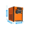 Soft Ice Cream Machine Commercial Stainless Steel Body Desktop Three-Head High-Capacity Automatic Cleaning High-Power Motor 3