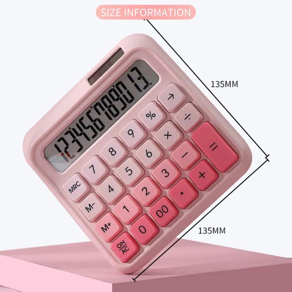 새로운 다기능 데스크탑 계산기 LCD 디스플레이 12자리 수학 계산기 캔디 컬러 데스크 액세서리 회계 계산기