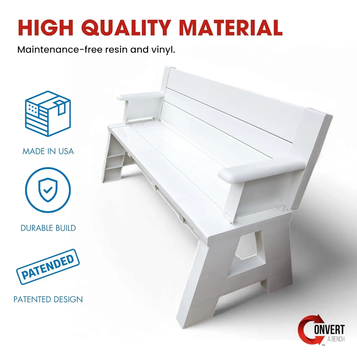 Gen 1 Convertible Bench to Picnic Table 4