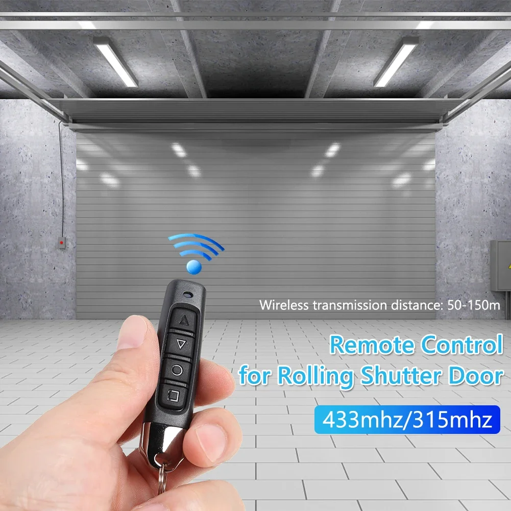 1-4Pcs 315/433MHZ Copy Remote Control Auto 4 Channel Code Garage Gate Door Opener Remote Control Duplicator Cloning Code Car Key