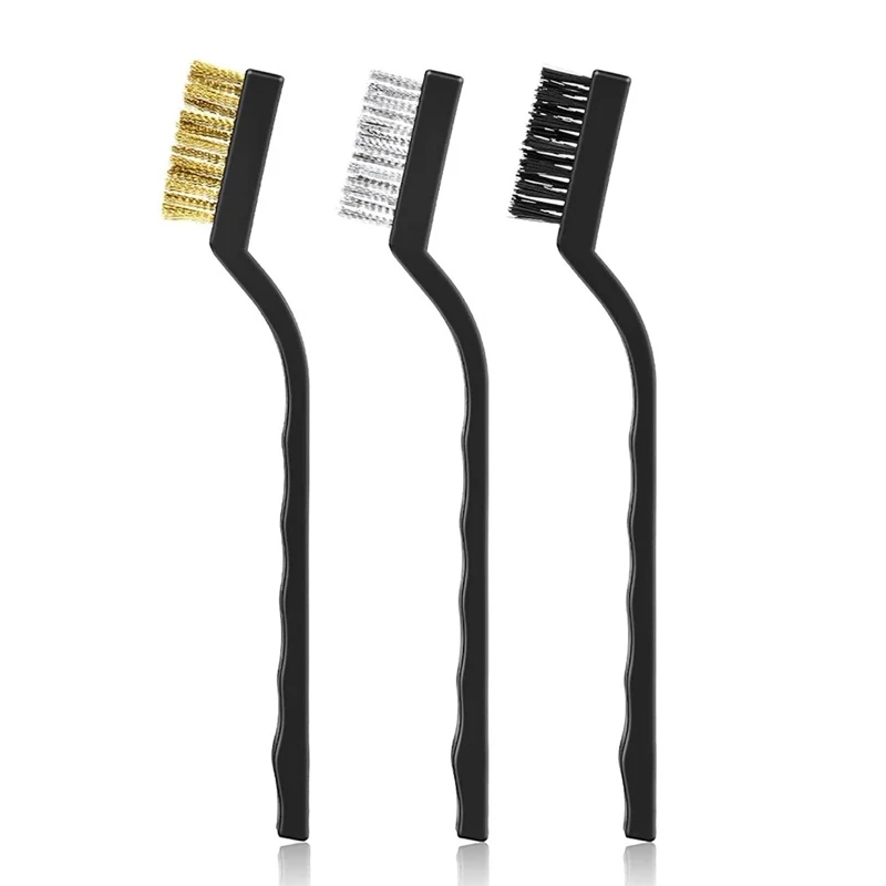 3D Printer Cleaner Tool Copper / Steel/ Nylon Wire Brushes Set for Nozzle Block pla filament 1.75 mm 3D Printing Materials