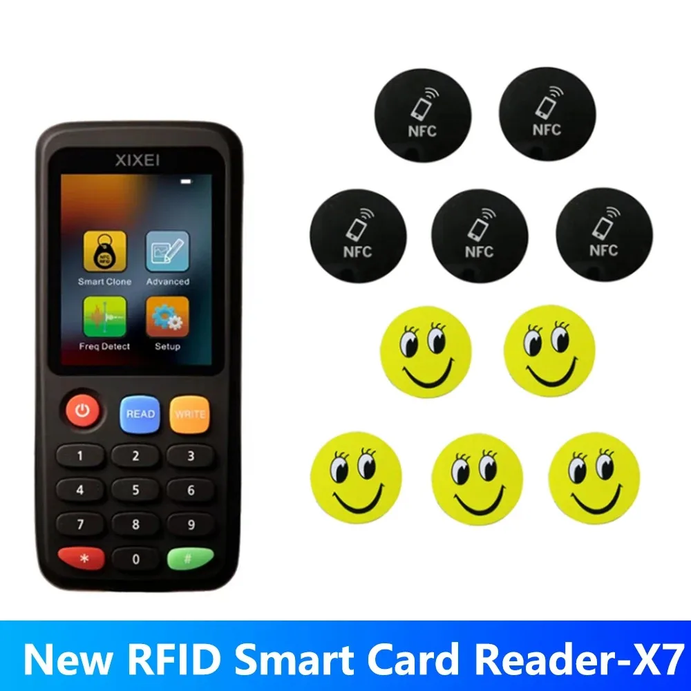 NewRFIDCopierReaderX7DuplicatorSmartKeyTag1356MHz125KHz