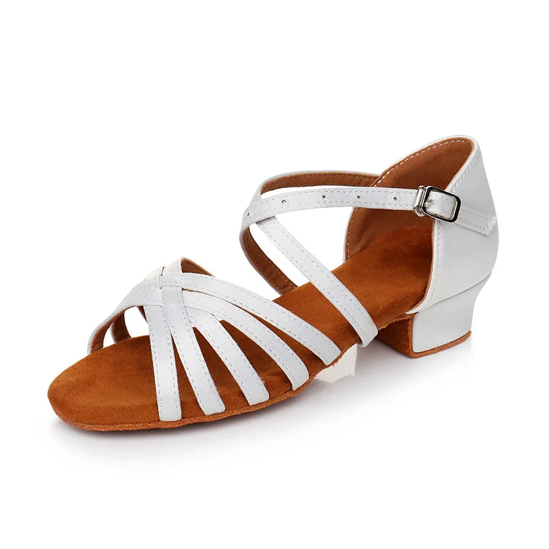 HOT New Latin Dancing Shoes Children's Dance Shoes child/kids/Girls Ladies Modern ballroom Salsa Practice Shoes Sandals