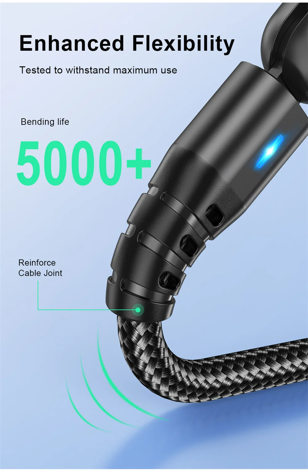 USLION 540 Rotate 3A Magnetic Cable Fast Charging Micro USB Type C Cable For iPhone Xiaomi Samsung Charger Wire Cord USB Cable