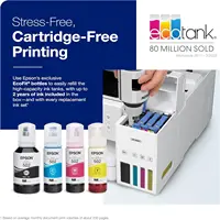 3850 Wireless Color All-in-One Cartridge-Free Supertank Printer with Scanner, Copier, ADF and Ethernet,White 2