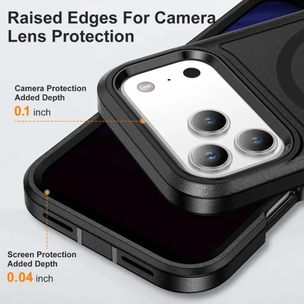 Ultimate ShockproofArmor Phone Case with Wireless Charging Compatibility