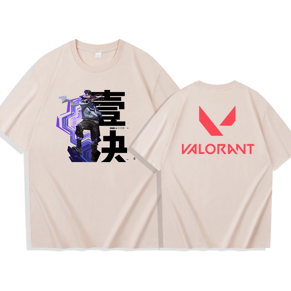 thumbnail image 1 of Camiseta ISO Valorant, camisetas de manga corta y cuello redondo, regalo para fanáticos, 1 of 5