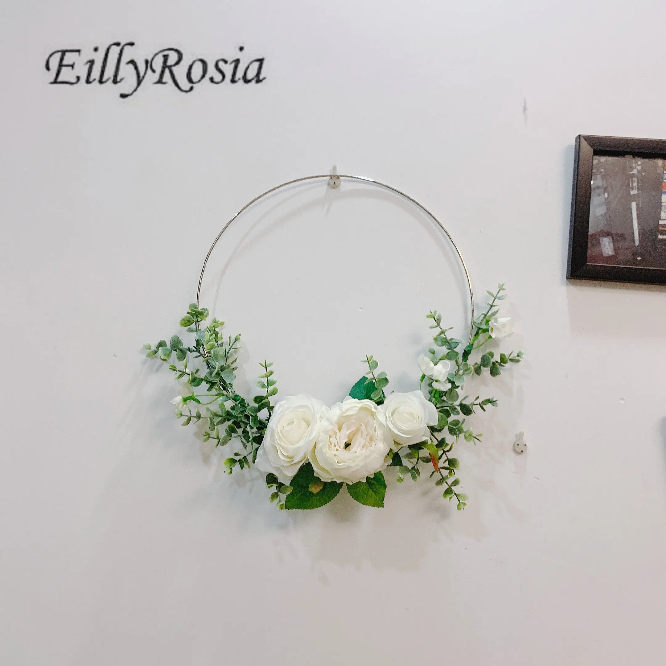 Chic Country Wedding Flowers Basket Bride Bouquet Holding Flowers White Peony Bridesmaid Artificial Wedding Decoration