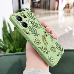 Design Silicone per Telefono con Foglia Elegante - Cover Protettiva Stile