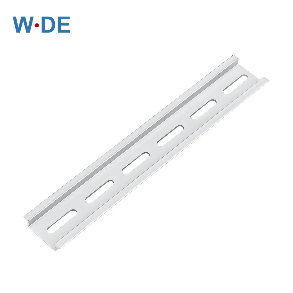 Din rail 1 Piece Din Rail Aluminium For Terminal Block Relay C45 DZ47 Thickness 1.5mm NS35 Aluminium Material 35mm Universal Type