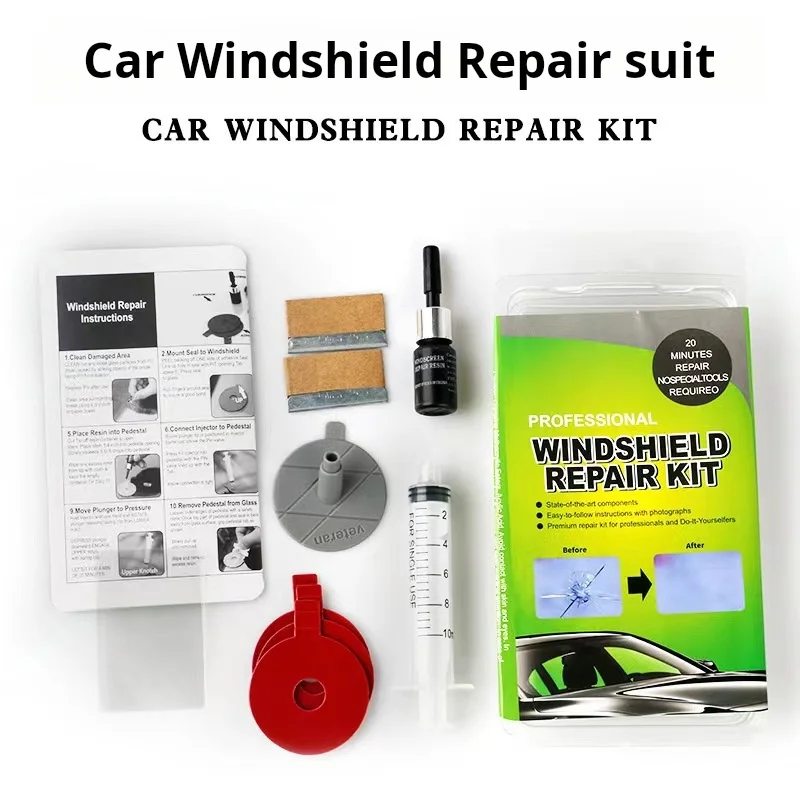 Auto windshield Crack Repair kit DIY Resin Car Window Glass Repair kit Auto windshield crack repair glue