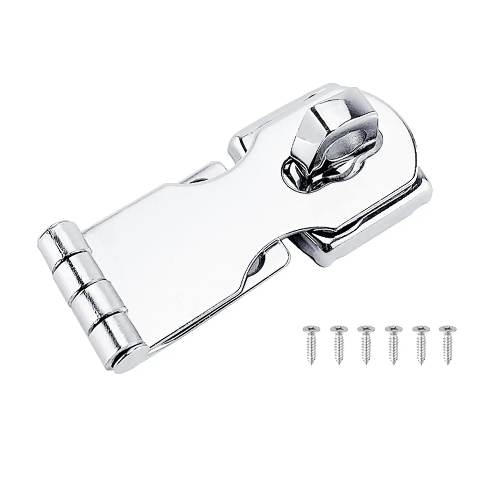 

Boat Locking Hasp Latch Holder Hardware Safety Latch Buckle Set with Screws