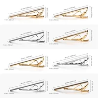 8 PCS Gold Color Tie Clips Set With Gift Box Wedding Guests Gifts For Man Shirt Cufflinks Men's Gift Luxury Jewelry For Husband 3