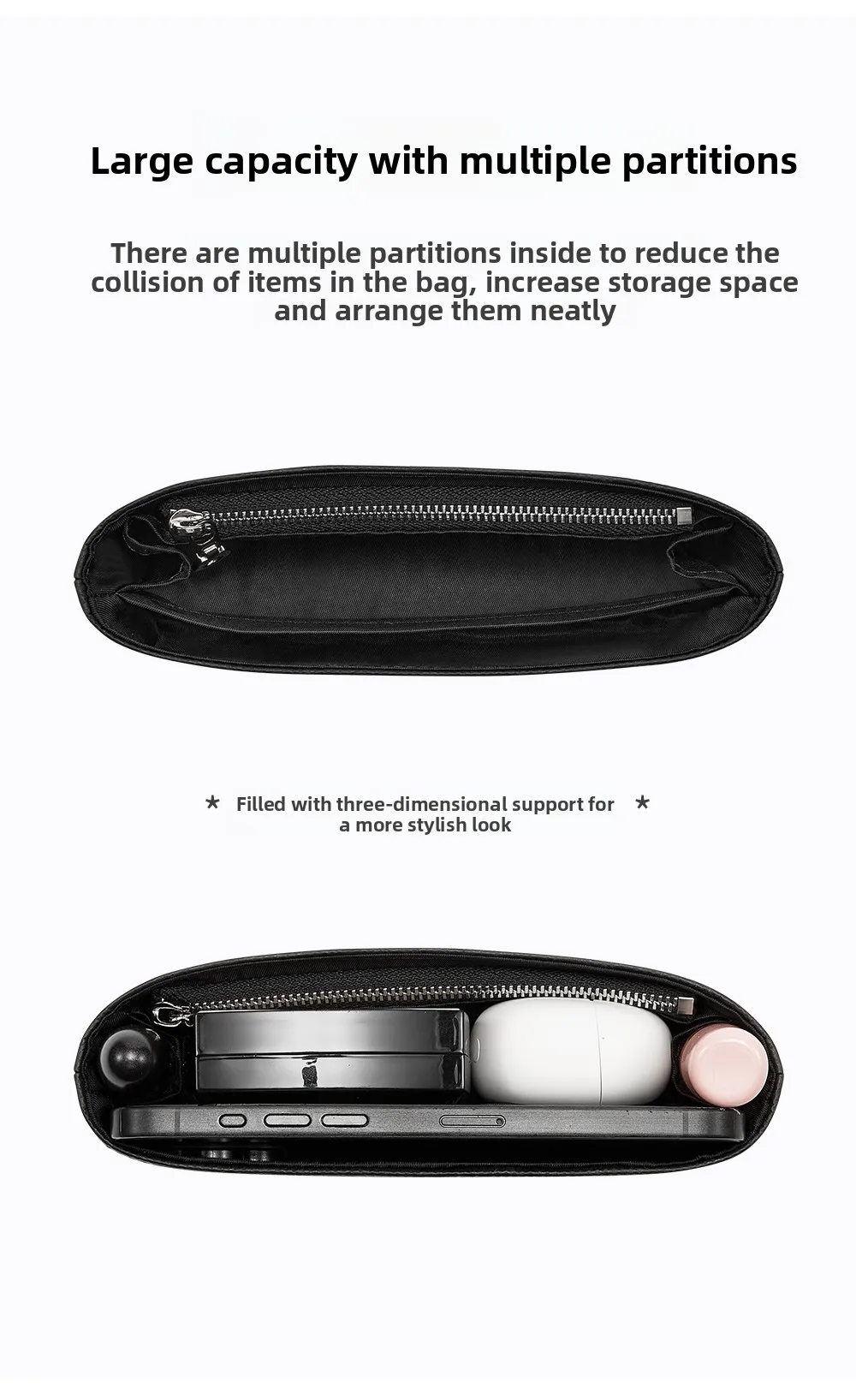 Waterproof Bag Organizer Insert For 25b Star Lp Cosmetic Bag Insert Bag Support Dupont Paper Bag Insert Bag Accessories