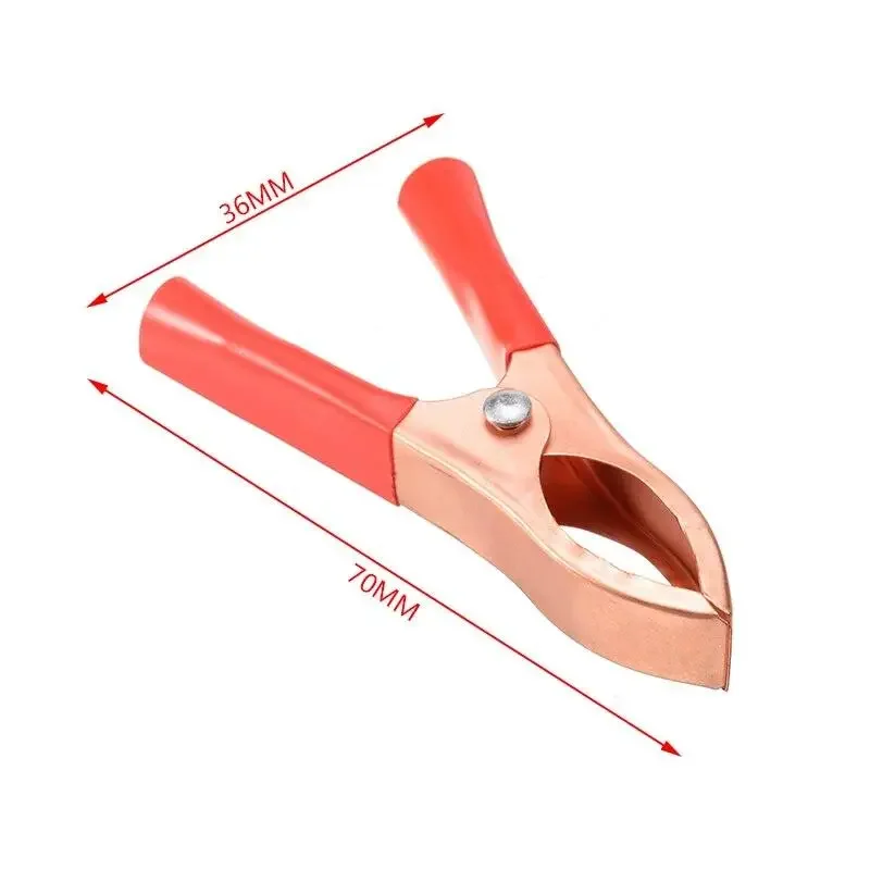 30A Crocodile Spring Clamp Red & Black Car Battery Clip Cables Alligator Charger Voltage Testing Tool Accessory 10pcs