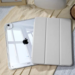 Premium iPad Case with Pencil Holder and Versatile Coverage for 2025 iPad 11 a16 (Cream grey)