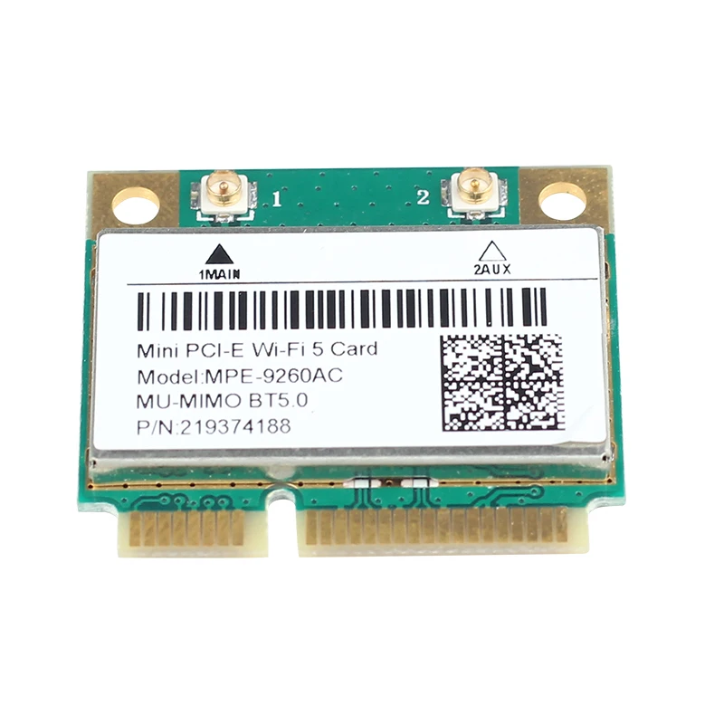 Mini Adaptador Wifi Pcie para 9260 9260hmw 2.4g 5ghz Bluetooth 5.0 802.11ac Placa de Rede sem Fio Melhor do Que Intel 7260hmw - Imagem 4