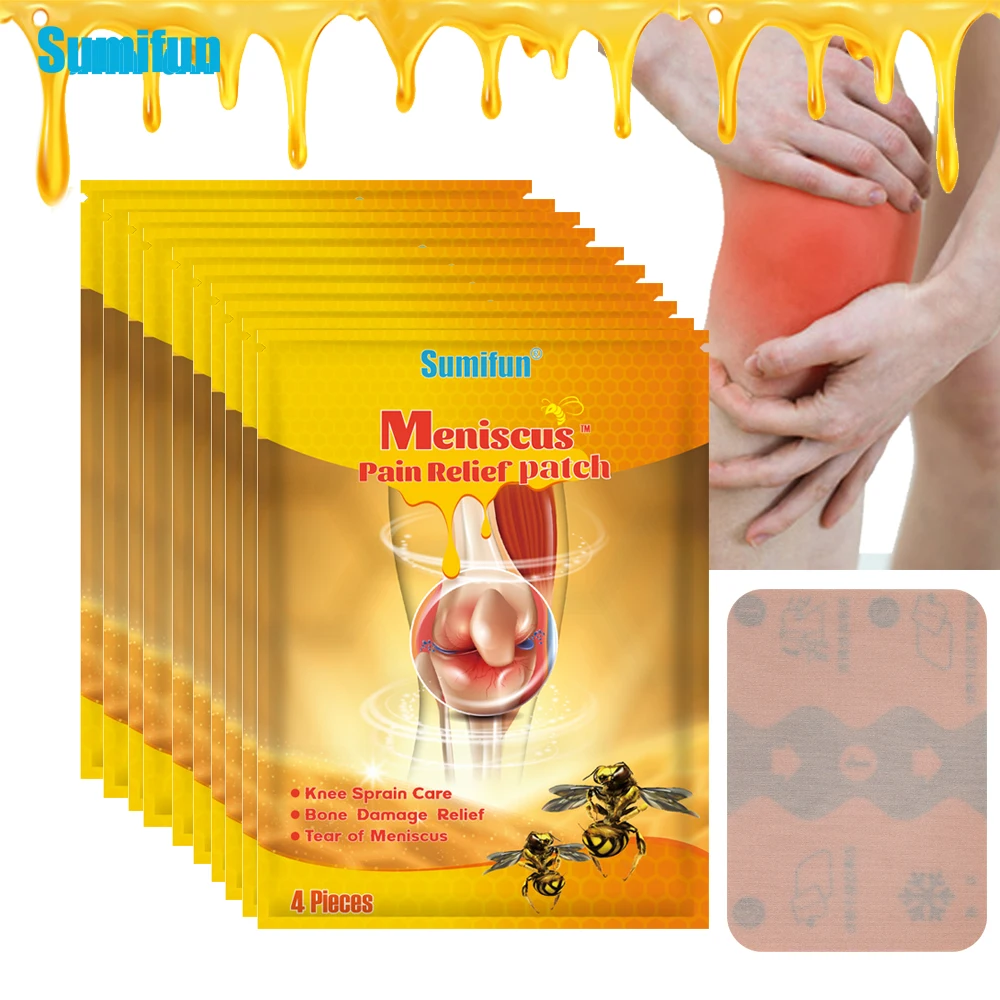 

4/12/24/40pcs Bee Venom Meniscus Pain Relief Patch Synovitis Arthritis Painkiller Sticker Knee Joint Muscle Ache Massage Plaster