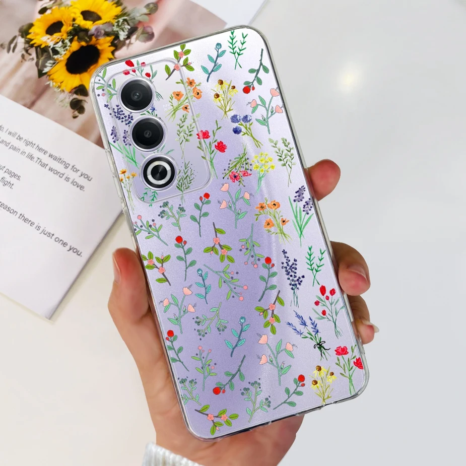 Luxury Flowers Painted Soft Silicone Phone Case - Elegant Bumper Cover