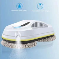 Intelligent Window Cleaning Robot Ultrasonic Atomization Water Spray 5600Pa Super Suction 4