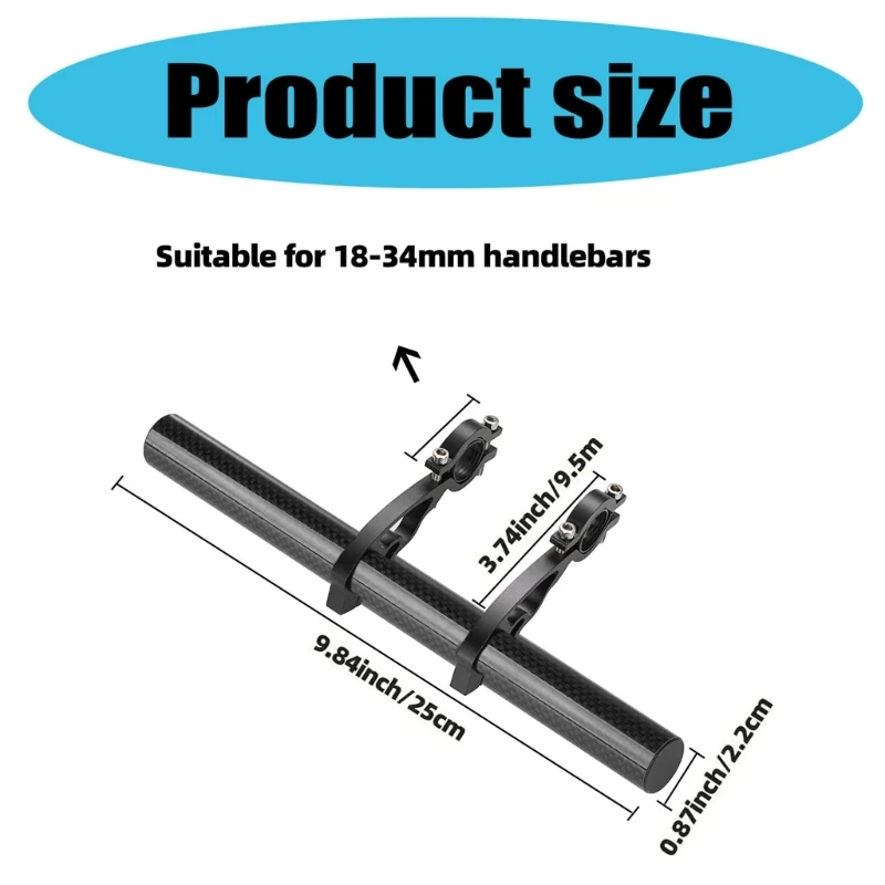 Road Bike Handlebars Extender Light Weight Double Bike Handlebars Bracket Bicycles Stem Tube Extension Cycling Accessories