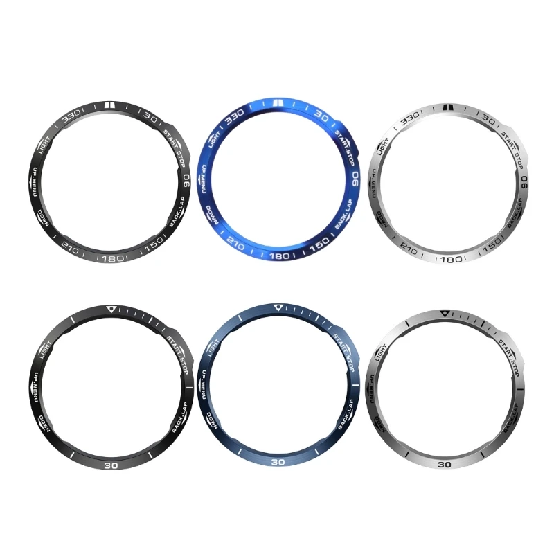 

Smartwatch Metal Bezel Ring Cover for for Fenix 6x/6x Durable Scratch-resist Watch Accessory