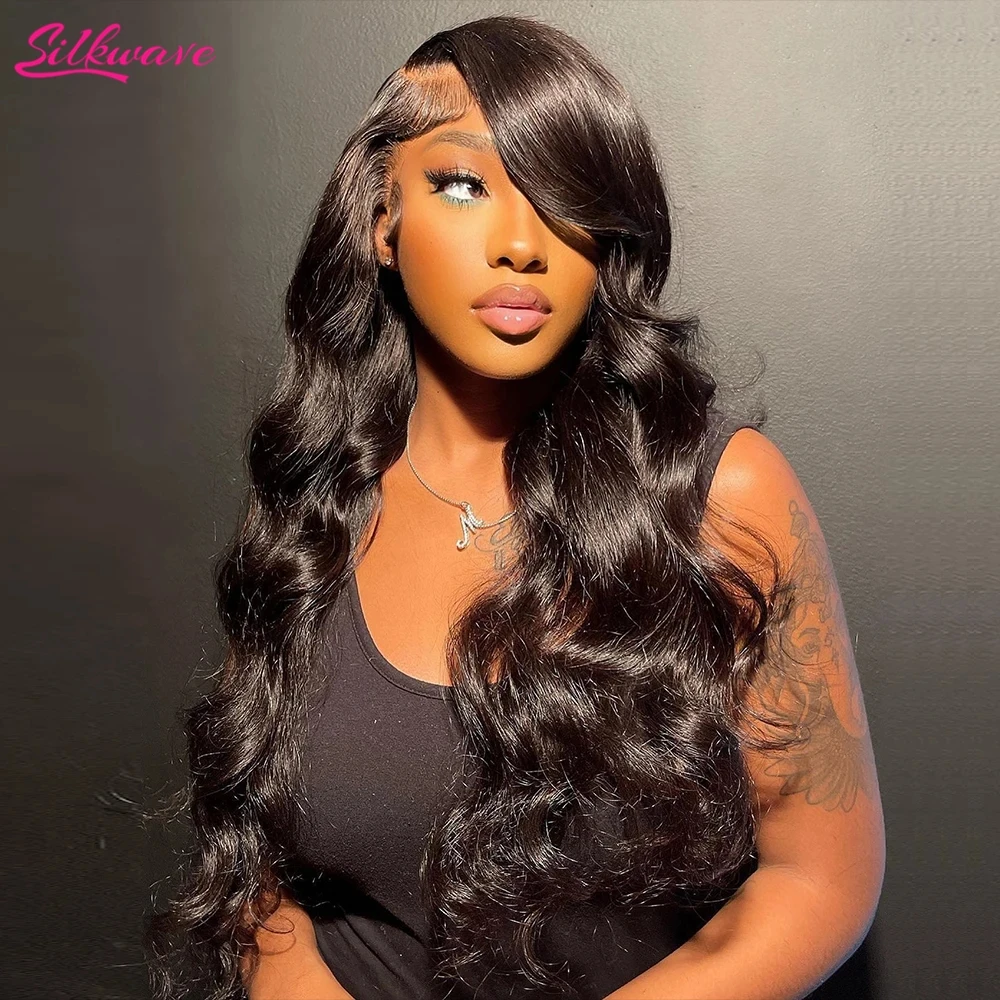 

13x4 Body Wave Wave Frontal Wig Glueless 30 Inch Brazilian HD Transparent Water Wave Lace Front Human Hair Wig For Balck Women