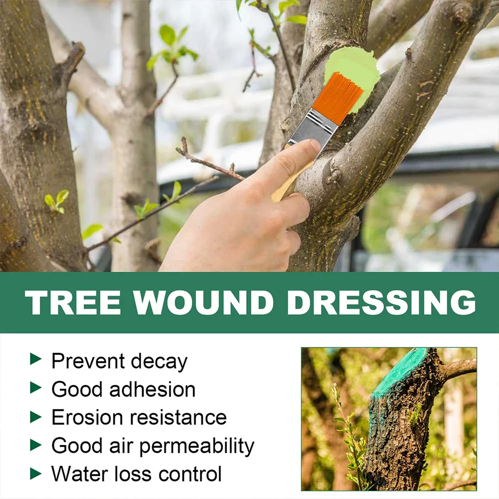Tree Grafting Paste Tree Wound Bonsai Cut Paste Smear Agent Plant Grafting Pruning Sealer With Brush Bonsai Cut Wound