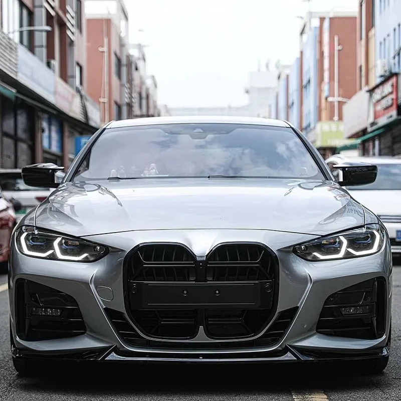 BMW 4시리즈 G22 G23 430i M440i 2021-2024 차량용 프론트 그릴 범퍼 레이싱 그릴 CSL 스타일 교체 부품 센터 그리드 페이스리프트