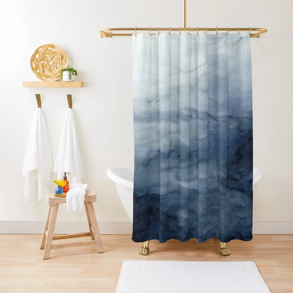 

Indigo Abstract Painting | No.2 Shower Curtain Curtain For Shower Shower Curtain Bathroom