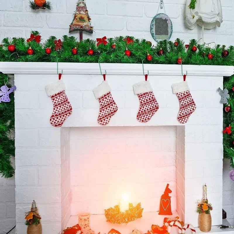 Christmas Ornament C-Shaped Hooks Holder Xmas Tree Ball Pendant Hanging Decorations home Navidad New Year 5-100Pcs christmas decorations