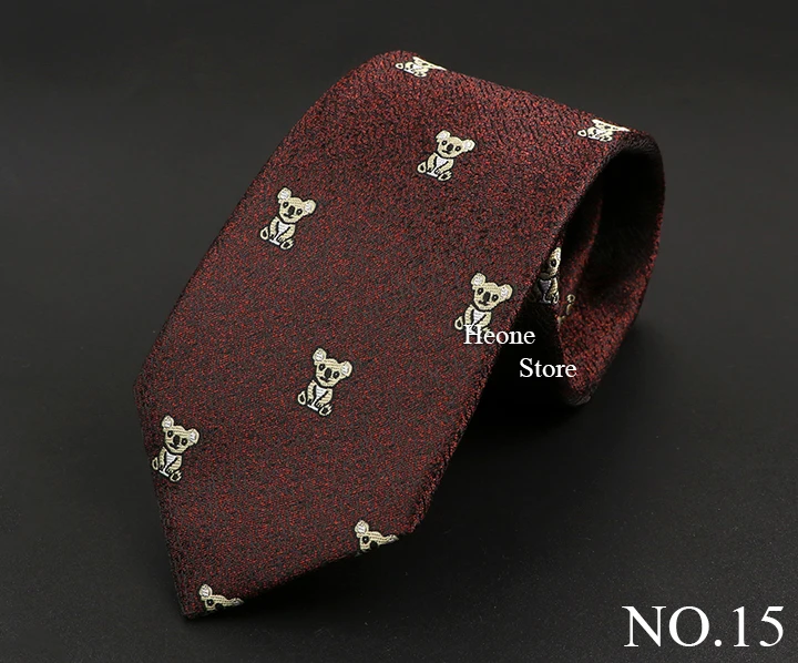 Neue Mode-Business Männer Krawatte Blau Rot Gestreiften Blume Tier Krawatten Hochzeit Party Abendessen Dünne Dünne Bräutigam Hemd Zubehör Geschenk – Detail 16